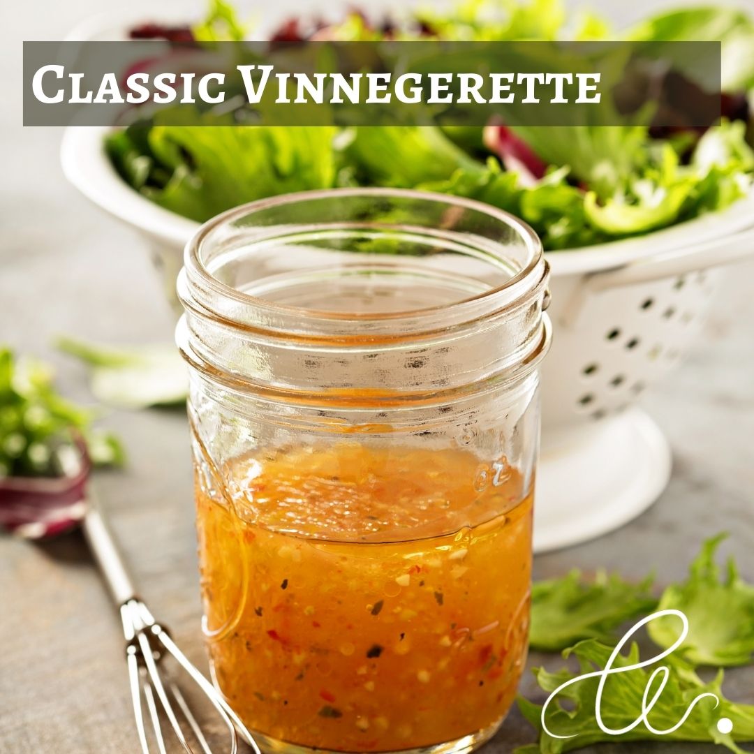 Classic Vinaigrette - A vegan salad dressing