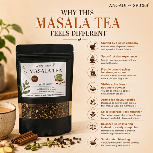 Spice-Crafted Masala Chai – Assam CTC Tea with Real Spices