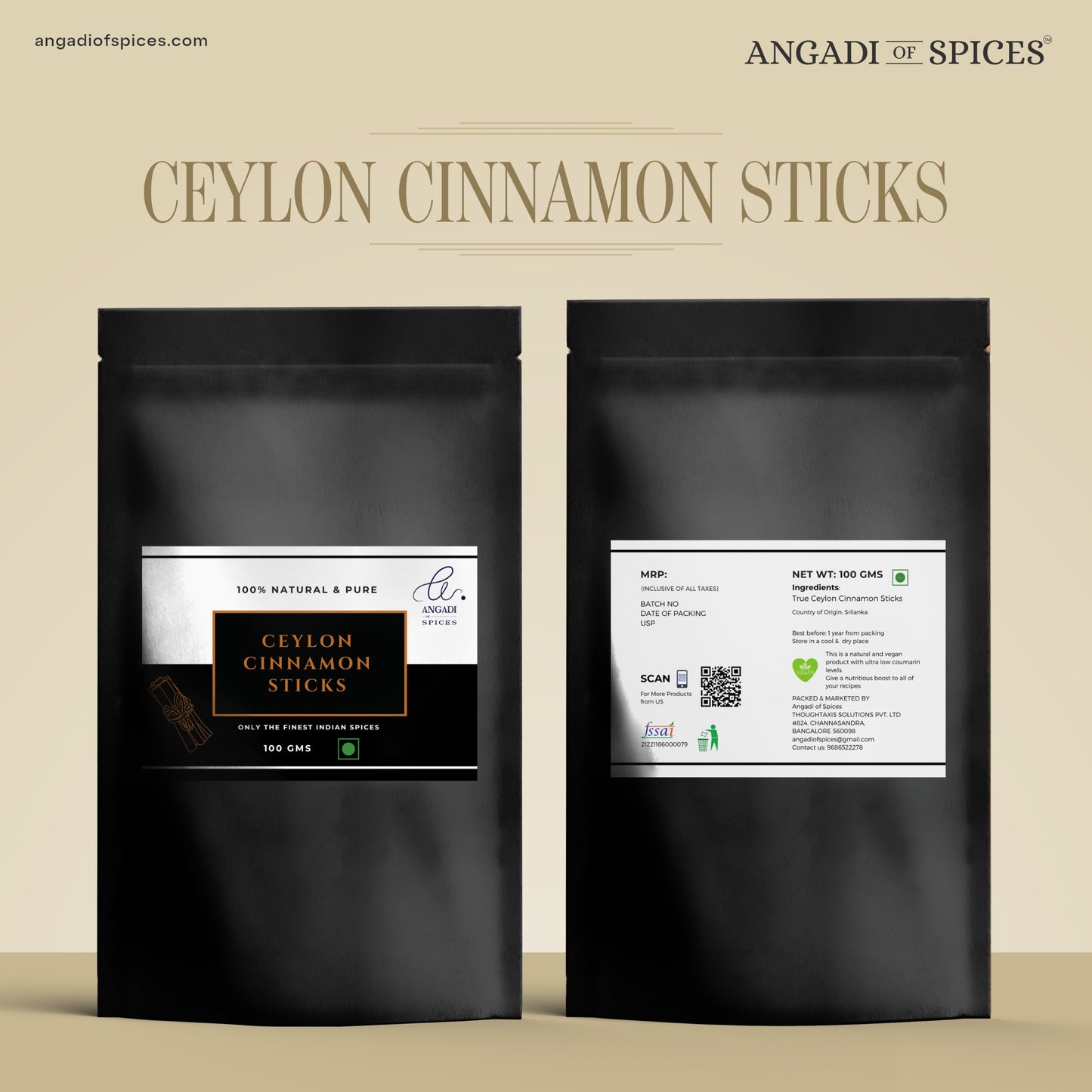 Ceylon Cinnamon Sticks – Pure, Sweet & Aromatic