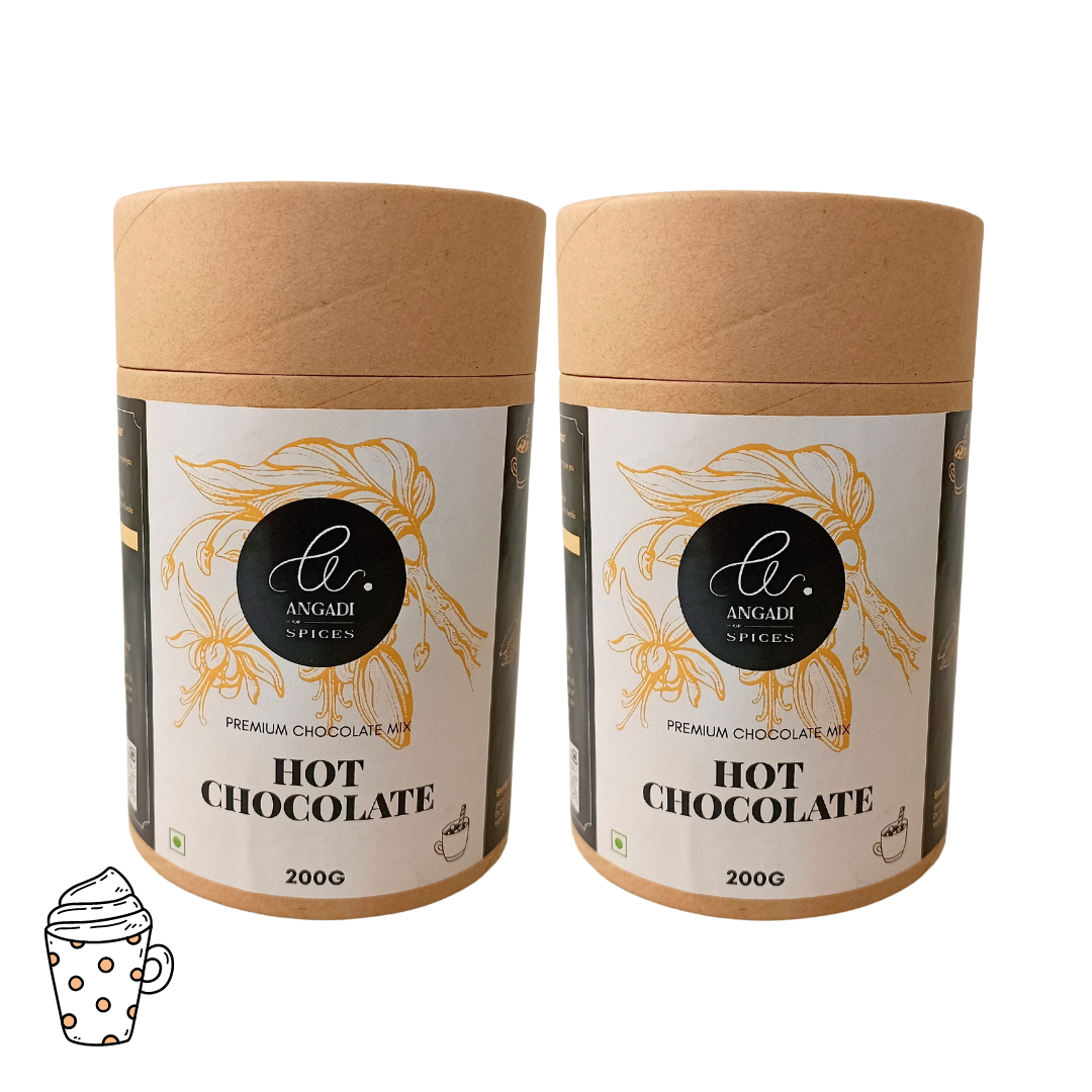 Hot Chocolate with Dark Chocolate Bits by Angadi of Spices