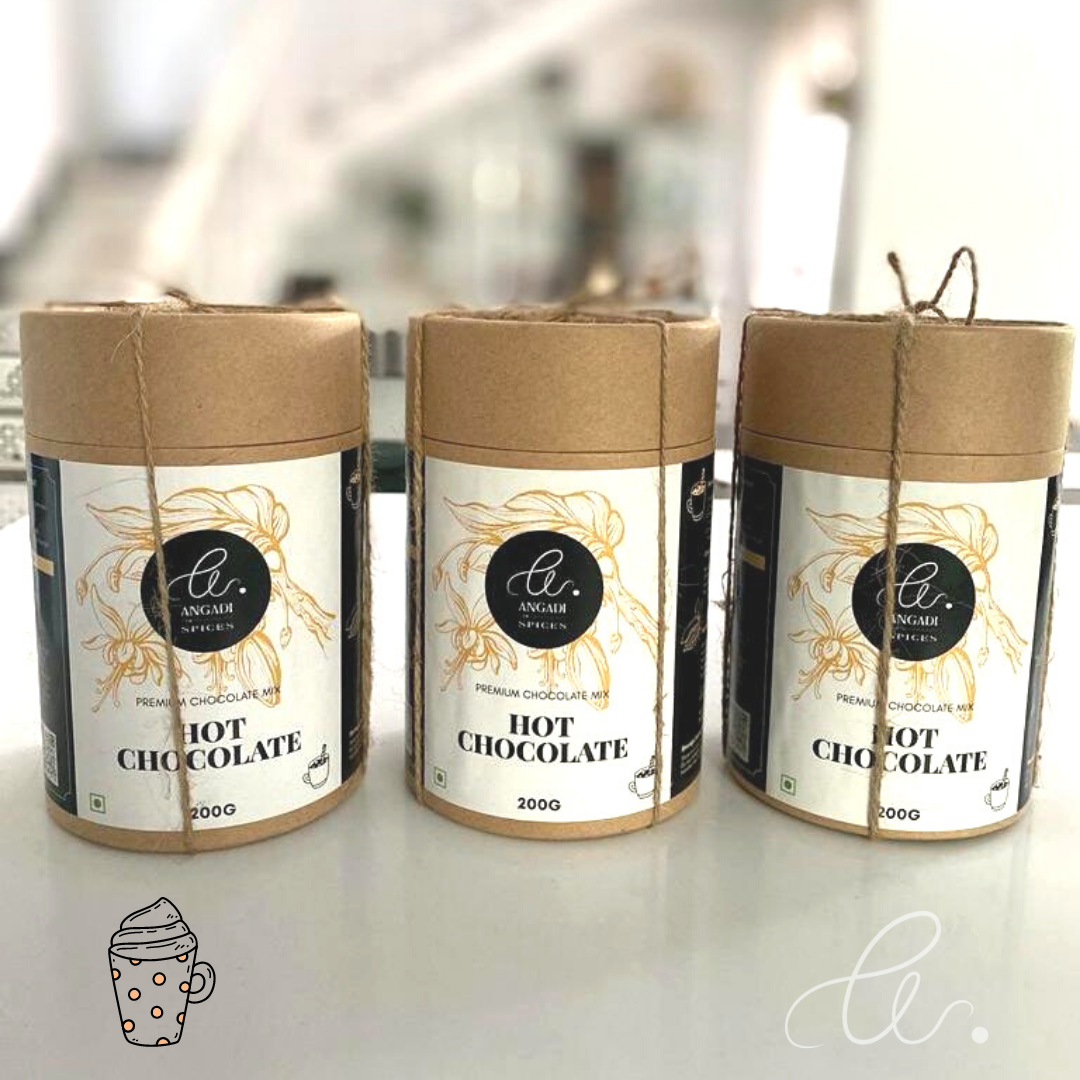 Hot Chocolate with Dark Chocolate Bits by Angadi of Spices