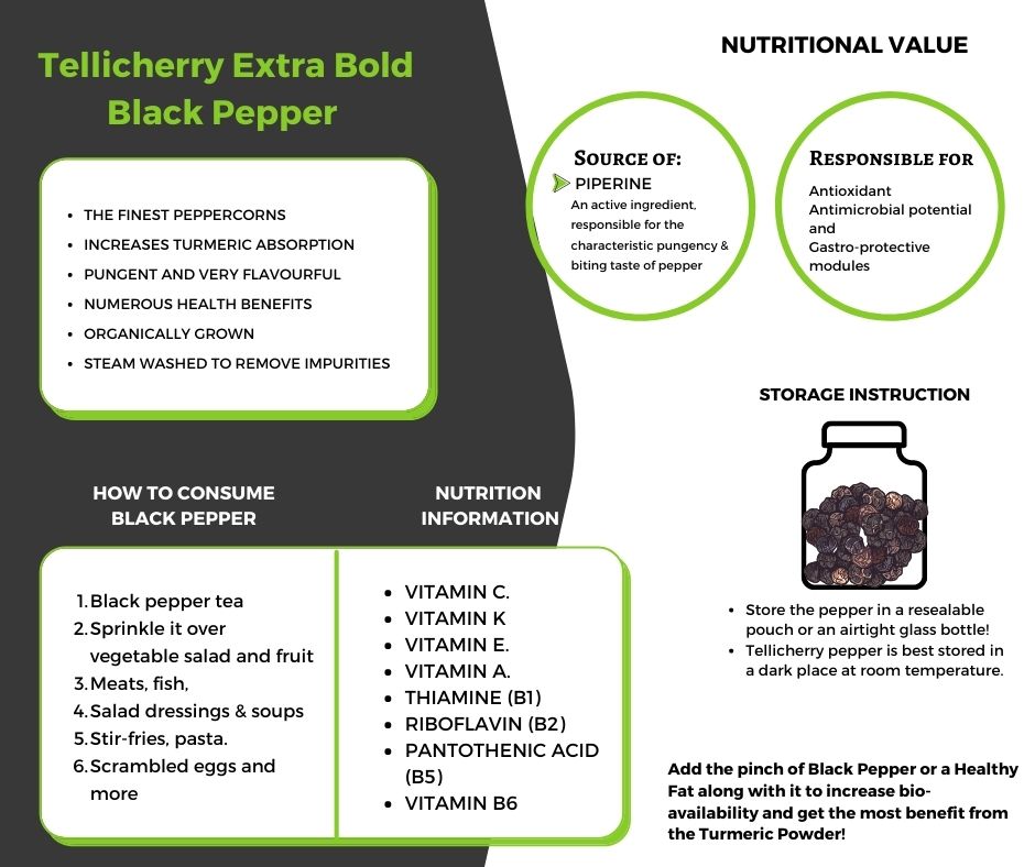 Whole Black Pepper - TGSEB Grade Export Quality