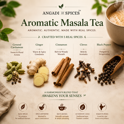 Spice-Crafted Masala Chai – Assam CTC Tea with Real Spices