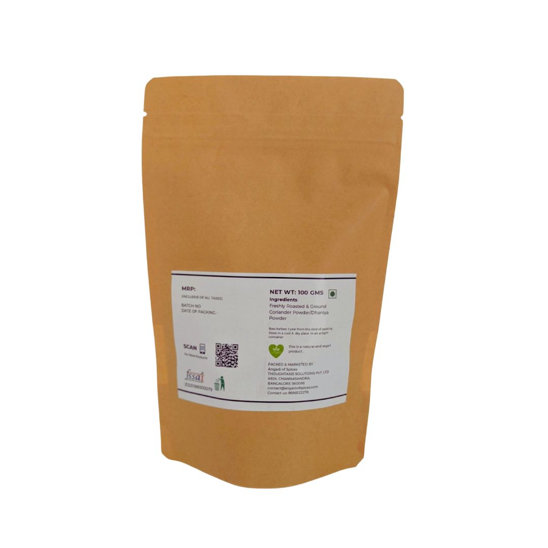 Fresh Coriander Powder Pack from Angadi of Spices