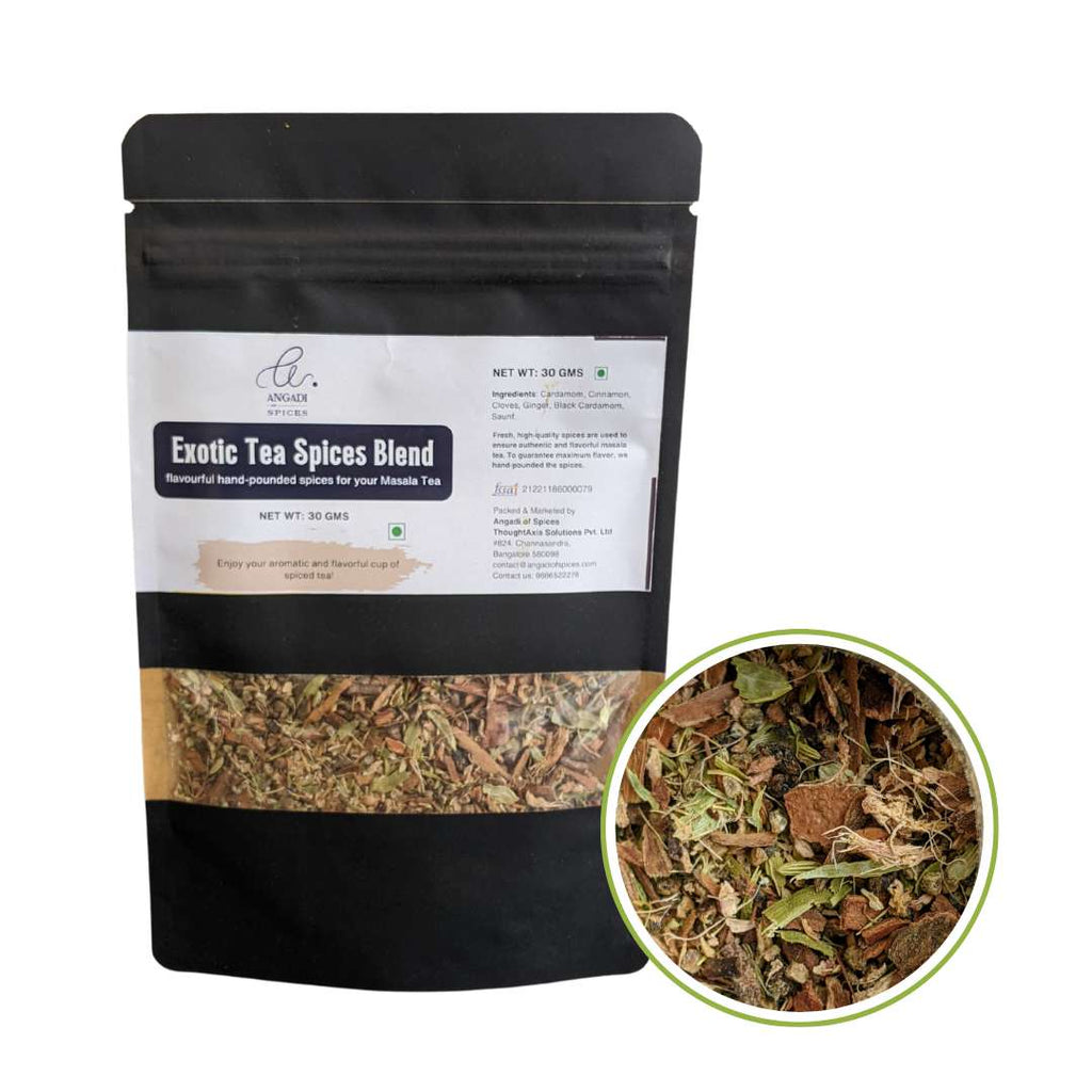 Exotic Hand-Pounded Whole Spices Specialty Tea Masala Blend – Angadi of ...