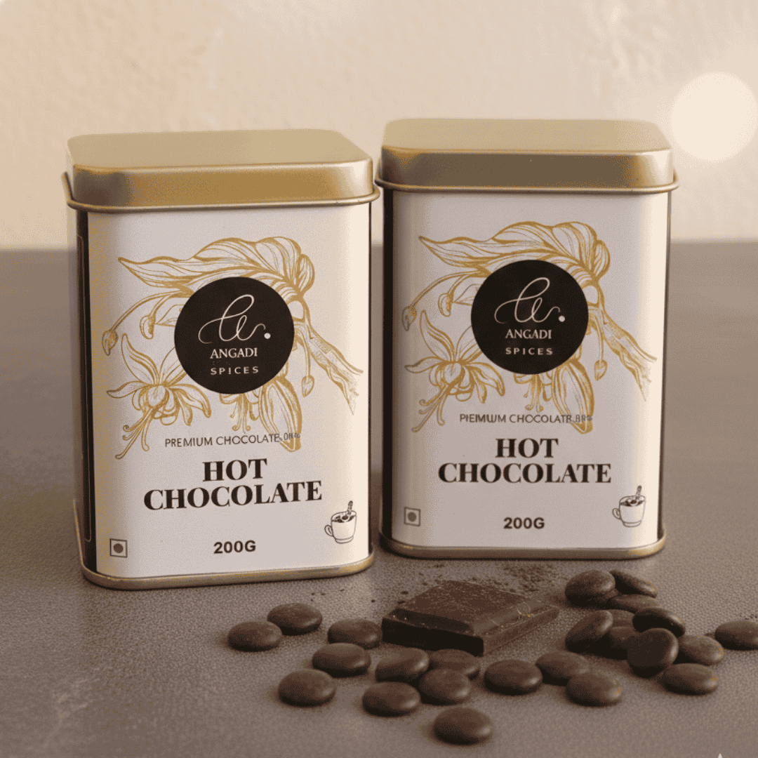 Hot Chocolate with Dark Chocolate Bits by Angadi of Spices