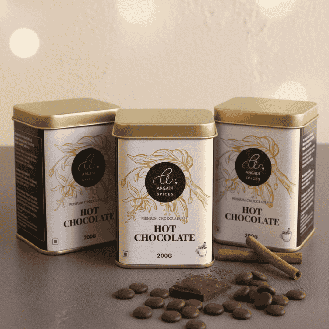 Hot Chocolate with Dark Chocolate Bits by Angadi of Spices