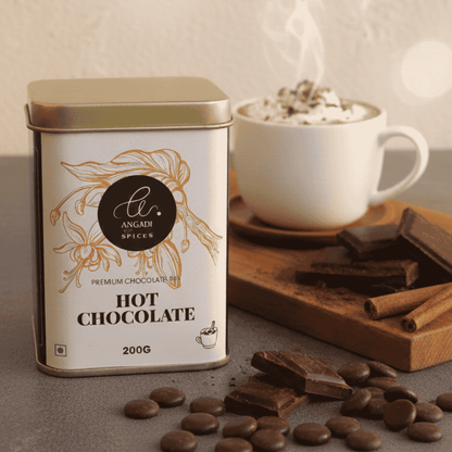 Hot Chocolate with Dark Chocolate Bits by Angadi of Spices