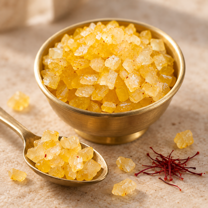 Saffron Mishri with Kashmiri Mongra Saffron (Kesar Mishri)