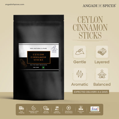 Ceylon Cinnamon Sticks – Pure, Sweet & Aromatic